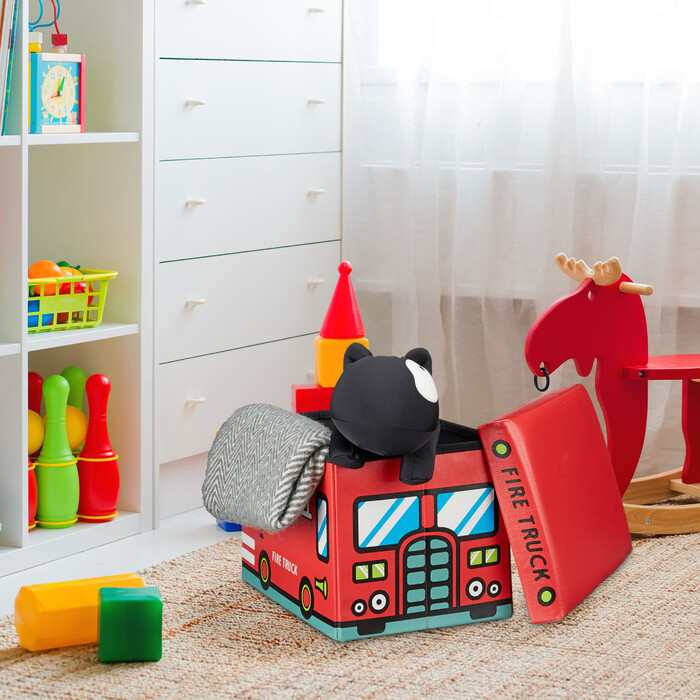 Relaxdays Foldable Toy Box with Storage Space