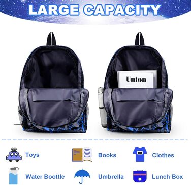 Дитячий рюкзак YumCute Ro-blx з друком, велика місткість, для школи та подорожей, для дітей 10 років, з мультфільмом