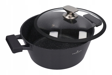 Набір каструль Zwieger Black Stone, 6 предметів, Greblon Granite, алюміній