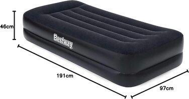 Надувний матрац Bestway Aeroluxe Airbed з вбудованим електронасосом, Queensize 203x152x46 см