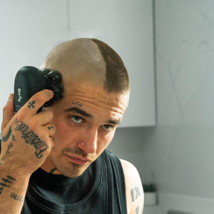 Електричний голкострум для голих голів чоловічий Shav Crowner, голкострум для голови, апарат для гоління голови вологою та сухою, чоловічий голкострум