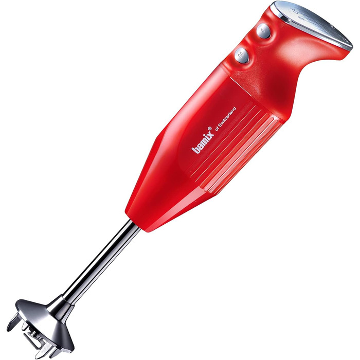 Bamix Stabmixer Set M350 MAXX: Блендер занурювальний, швейцарський, 350 Вт, 2 швидкості, набір з насадками (м'ясорубка, овочерізка, вінчик, диск)