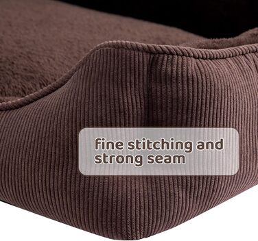 Килимок для котів та собак Hollypet, м'яке ліжко для тварин, 55x45x15 см, колір кава