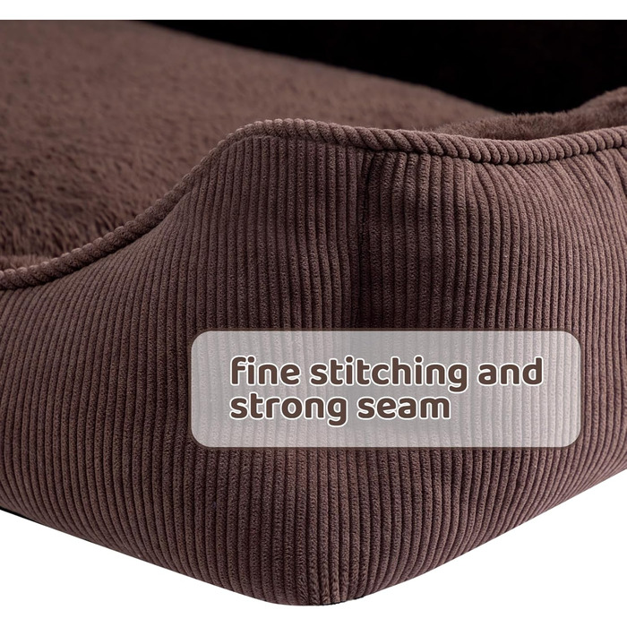 Килимок для котів та собак Hollypet, м'яке ліжко для тварин, 55x45x15 см, колір кава