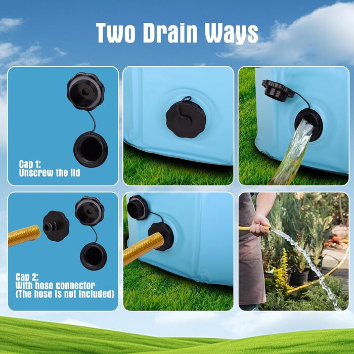 Басейн для собак, 160x30 см, розкладний, з неслизьким покриттям, блакитний XL