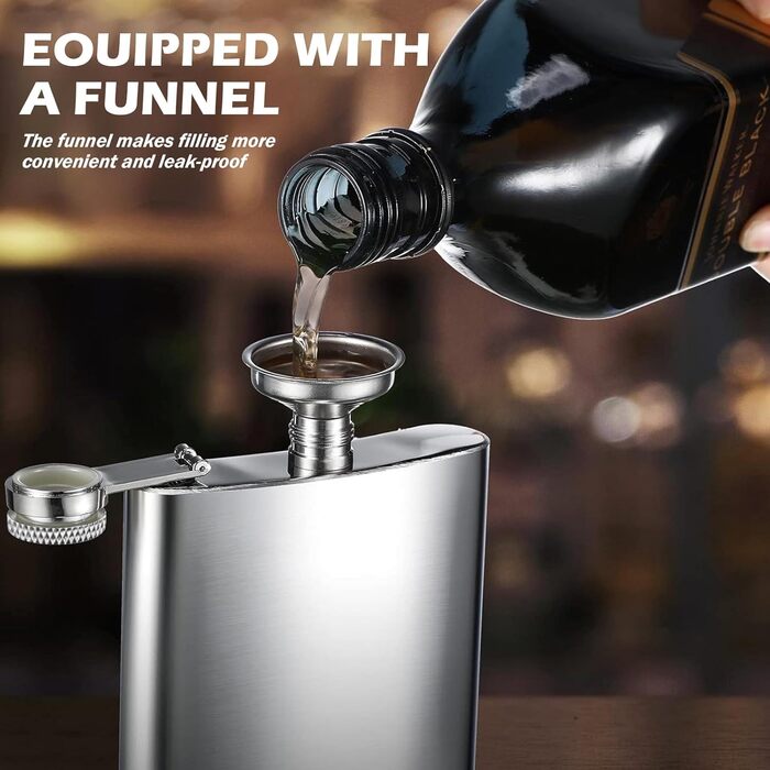 Набір фляг з нержавіючої сталі, рожевий, 8oz/240мл: фляга + 2 стаканчика, для подорожей, вечірок, подарунків