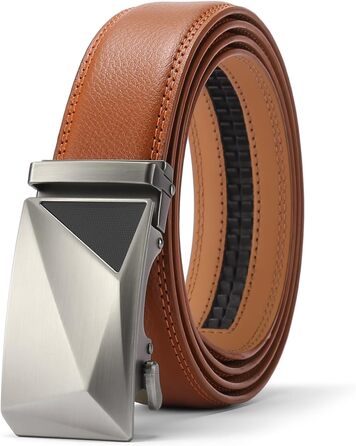 Чоловічий шкіряний ремінь SENDEFN з автоматичною пряжкою, ширина 35 мм, регульований розмір, колір 