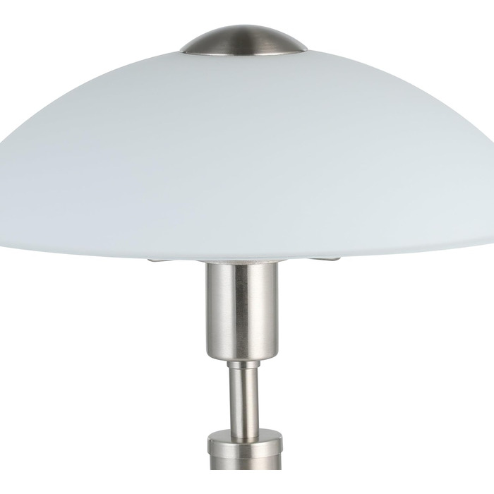 Настільна лампа EGLO Solo 1 з регулюванням яскравості, сталь, скло сатинове біле, патрон E14
