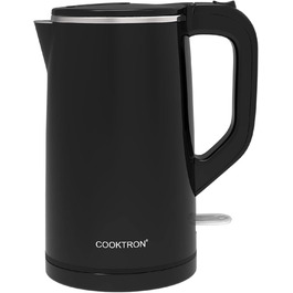 Електричний чайник Cooktron з нержавіючої сталі, 1.7л, тихий (