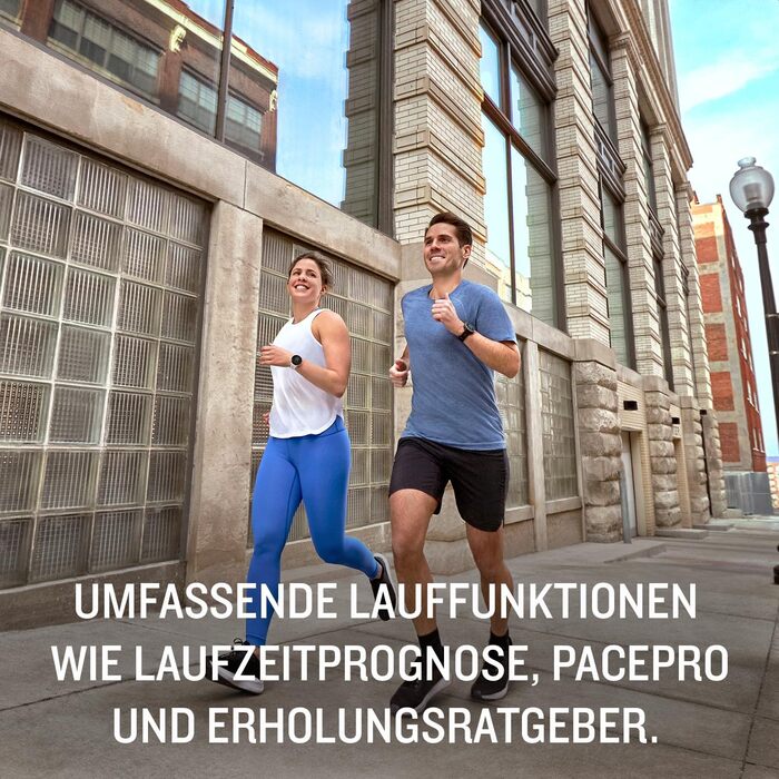 Garmin Forerunner 55 – GPS-годинник для бігу з кольоровим дисплеєм, що завжди активний, щоденними рекомендаціями для тренувань, прогнозом часу пробіжки, спортивними додатками, чорного кольору та з акумулятором до 14 днів. Single