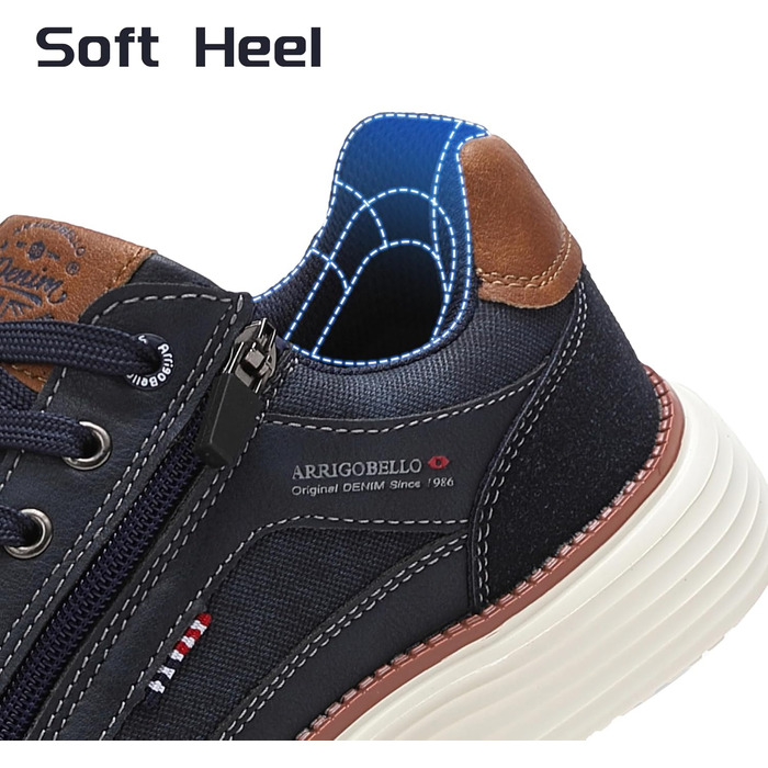 ARRIGO BELLO Чоловічі кросівки для активного відпочинку, спортивні, для прогулянок та подорожей, розмір 41-46, блакитний