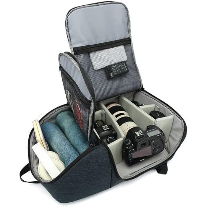 LEEMASING Рюкзак для фотоапарата Outdoor, водонепроникний, для DSLR, чоловічий/жіночий, для подорожей та походів