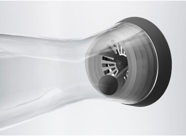 WMF Basic Water Carafe 1.5 Liter, Glass Carafe with Lid, Silicone Lid, CloseUp Closure