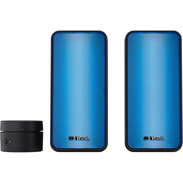 Комп'ютерні колонки Trust GXT 606B Javv 2.0 з RGB підсвічуванням, 12W (6W RMS), USB, чорний колір