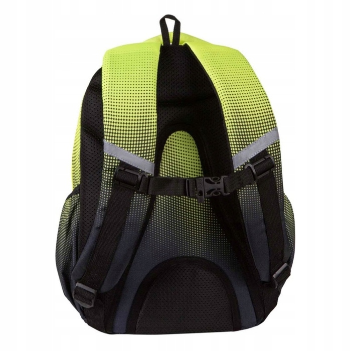 Багатовідсіковий шкільний рюкзак CoolPack, чорний з жовтими та золотистими акцентами, 21 л
