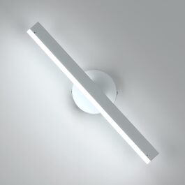 LED дзеркальна лампа Riserva 12W для ванної кімнати, поворотна 300°, чорна, 3000K/6500K