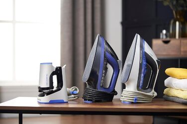 Праска Russell Hobbs One-Perfect-Temp з регулюванням температури, керамічна підошва, 2400 Вт, 200 г парового удару, самоочищення, антинакип, 26731-56