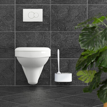 Relaxdays Toilet Brush with Wall Holder