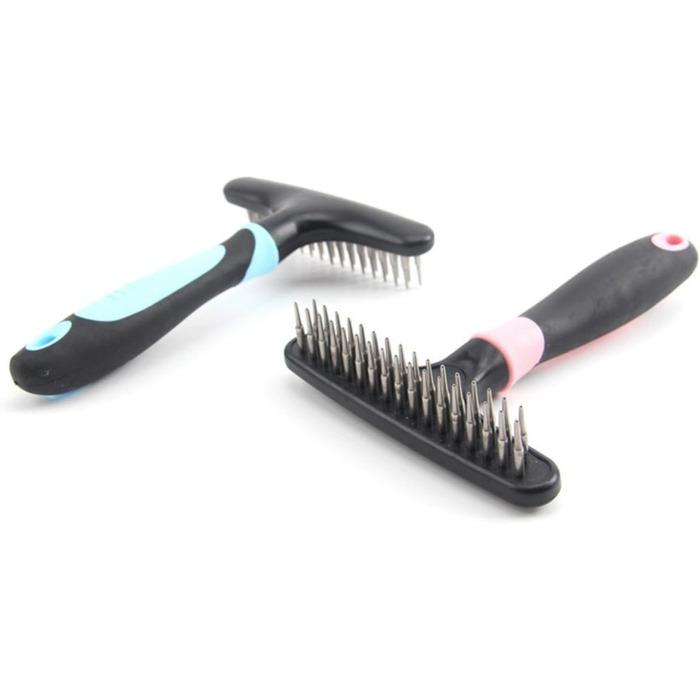 PETCUTE Щітка для собак - для підшерстка, вичісування шерсті, синя