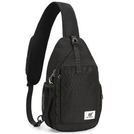 Сумка-слінг SKYSPER через плече унісекс, протикрадіжна нагрудна сумка Crossbody чорного кольору, розмір M