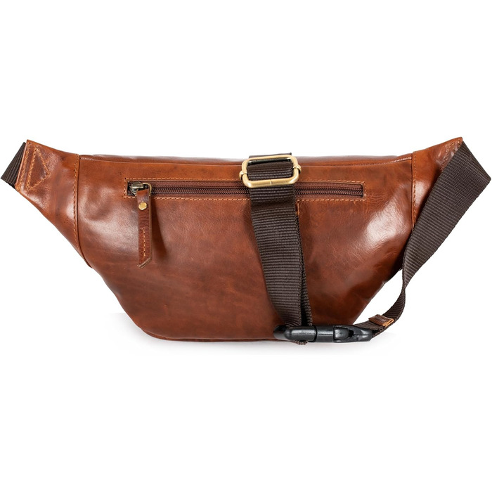 Чоловіча поясна сумка Marc Peter® Varadero з натуральної шкіри Наппа | Перехресна сумка на пояс для чоловіків та жінок | Шкіряна сумка через плече | Hip Bag | Колір: Восковий коричневий