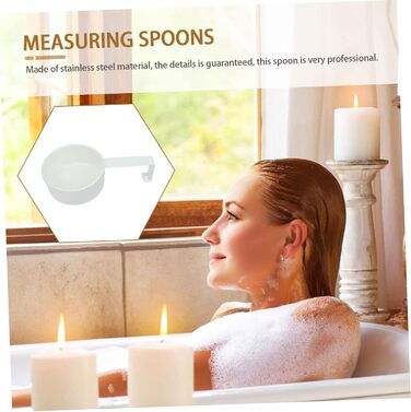 Cabilock 3-Piece Measuring Spoon Set - Stainless Steel, Microwave Safe, Sifter, Labels, Utensil Dishware, Gadgets, Coffee Measuring Ring, Measuring Cup, Spice Spoon, Scoop, Stainless Steel, White, 4 Pieces * 3