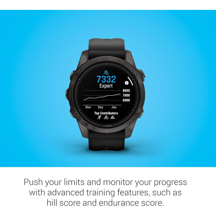 Розумний годинник Garmin epix Pro (Gen 2) Sapphire Edition 51 мм: високопродуктивний, з ліхтариком та просунутою технологією тренувань