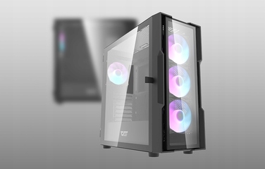 Корпус DarkFlash DK431 GLASS Midi Tower, чорний