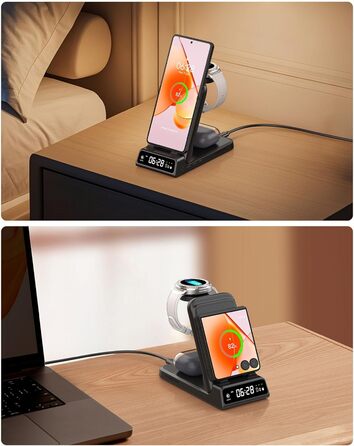 Зарядна станція SwanScout 703F 3-в-1 для Samsung Galaxy Z Flip 7/Watch 8/Buds (без адаптера)