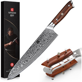 material: damascus steel + rosewood
