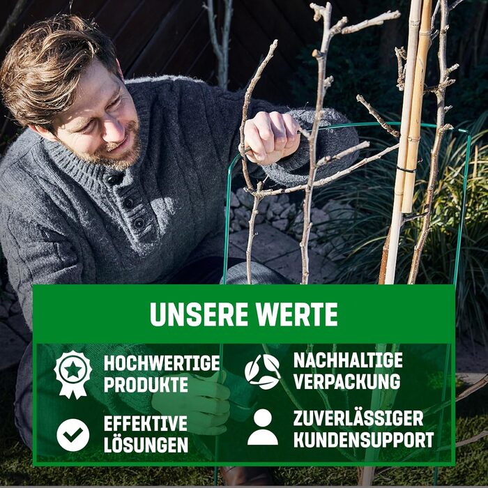 GardenGloss® підпори для кущів зі сталевим покриттям (10 шт) – напівкруглі підставки для квітів 70×40 см, опори для гортензій і троянд, сталева підпора для рослин