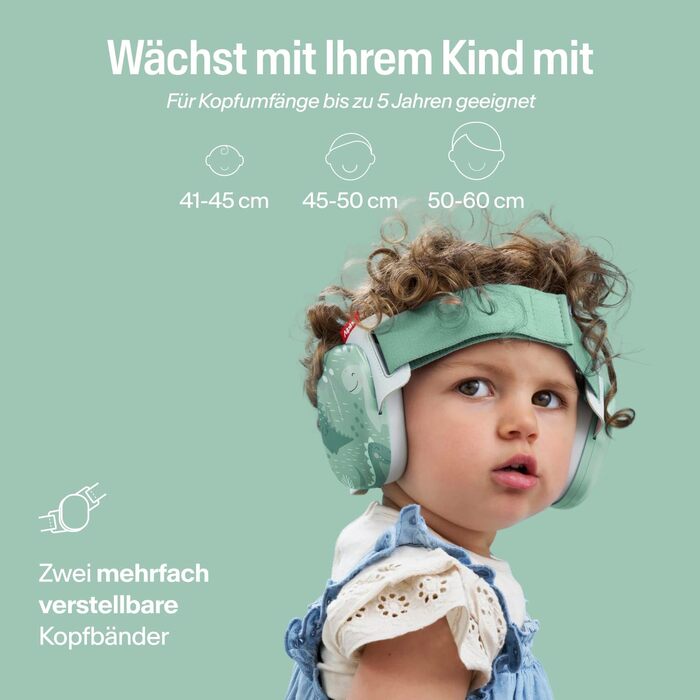 Дитячі захисні навушники Alpine Muffy Baby, шумозаглушення 24 дБ, до 5 років, бежевий колір (Special Edition Comfort - Dinos)