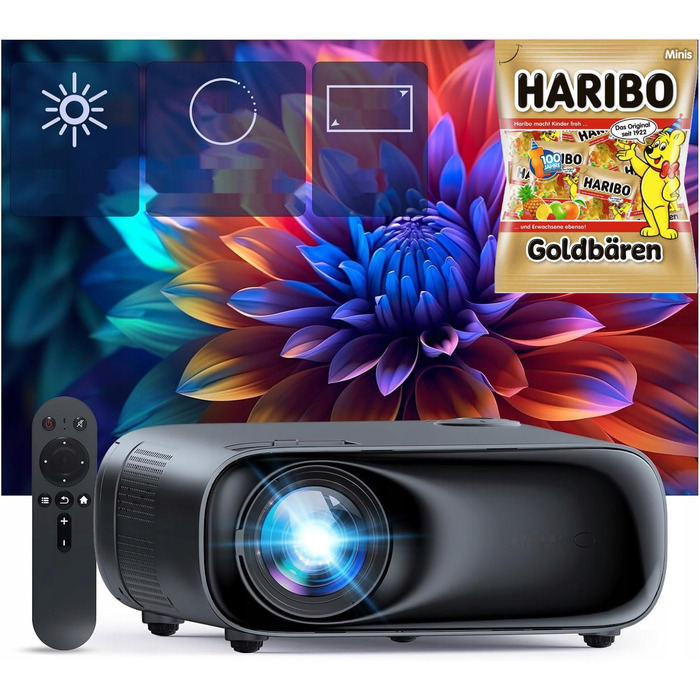 Домашній кінопроектор NEXIGO PJ40: Full HD 1920 x 1080, Wi-Fi, Bluetooth, USB, HDMI