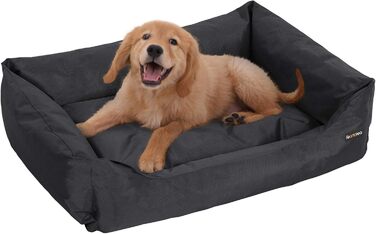 Feandrea Luxus Dog Bed, XL, Dog Cushion, made of Oxford fabric, with a non-slip bottom, 100 x 70 cm PGW28H