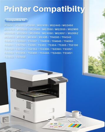Картриджі для принтера Canon PG-545XL та CL-546XL (замінник) для серій TS3350, TS3450, TR4550, TR4650, MX490, MG2550s