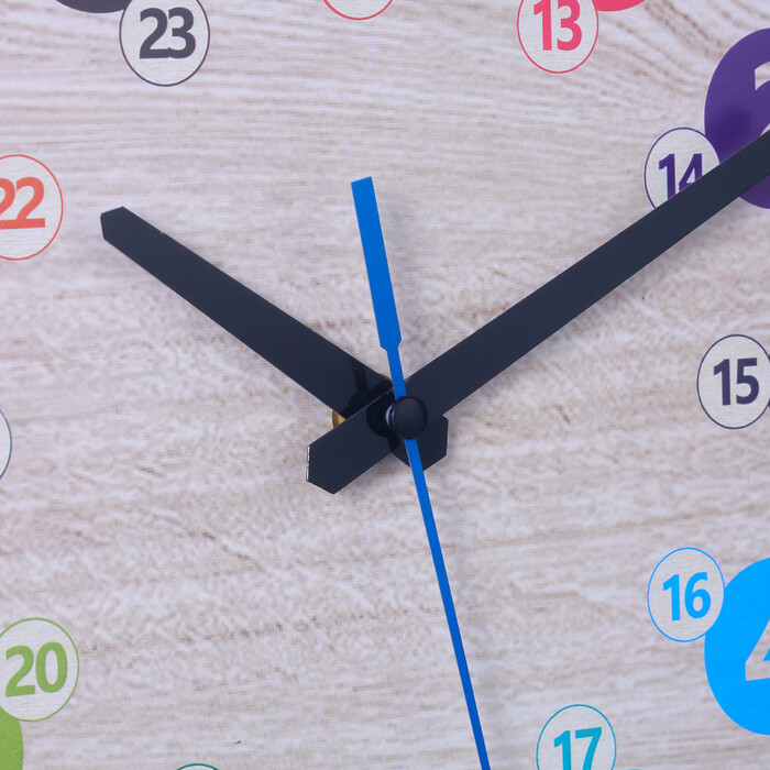 Relaxdays Blue Wall Clock for Kids