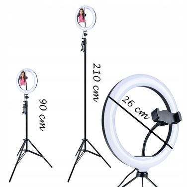 Кільцева LED-лампа RGB зі штативом та тримачем