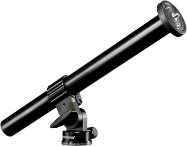 Штатив Mantona Basic Scout - 90 x 90 x 615 мм, вантажопідйомність 5 кг, з кульковою головкою, для камер, з водяною рівнем, алюміній, середньою міцною колоною