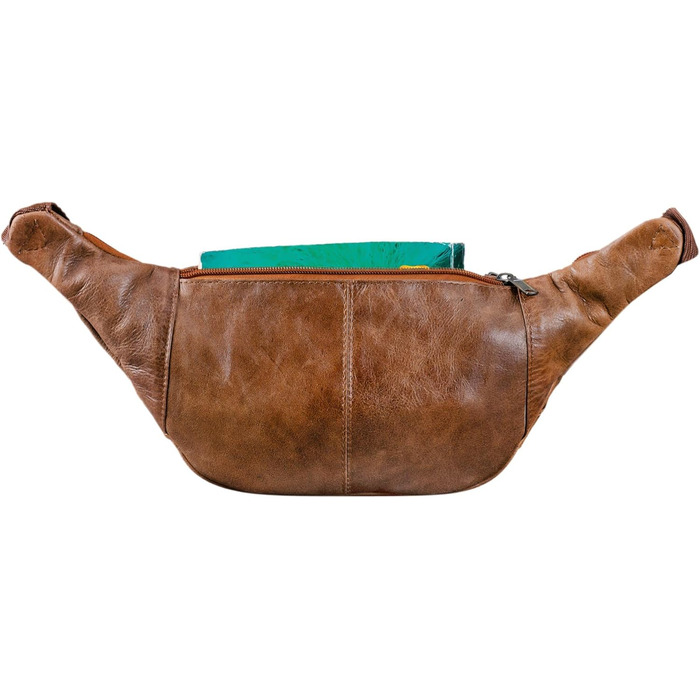 STILORD 'Maverick' - чоловіча/жіноча поясна/наплічна сумка з м'якої шкіри. Ідеальна для подорожей, фестивалів, трекінгу. Колір: античний коричневий