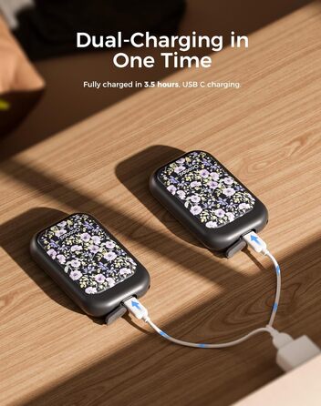 Електричні грілки для рук OCOOPA UT4 Young - 2 шт, 5000mAh, водонепроникні, швидкий нагрів, USB, для активного відпочинку взимку