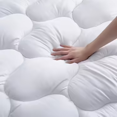 R.SHARE Mattress Protector 200x200cm, Soft Topper 200x200cm Mattress Pad Breathable 360° Wrap, Thickened Mattress Topper Washable, 3D Mesh Cover Mattress Protector, Öko-TEX white