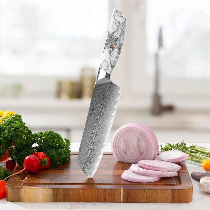 Японський ніж SHANGDAO Kiritsuke 20 см з 67 шарів легованої сталі, ніж для суші, кухонний ніж для кухні