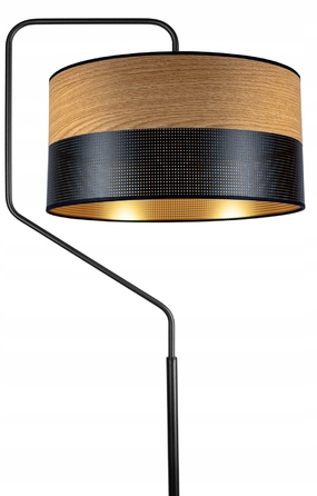 Підлогова лампа Glimex MODERN E27 60 Вт, бежевий, чорний, жовтий