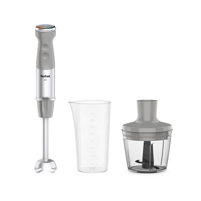 Погружний блендер Tefal HB672B30, 1000 Вт, сріблястий/сірий