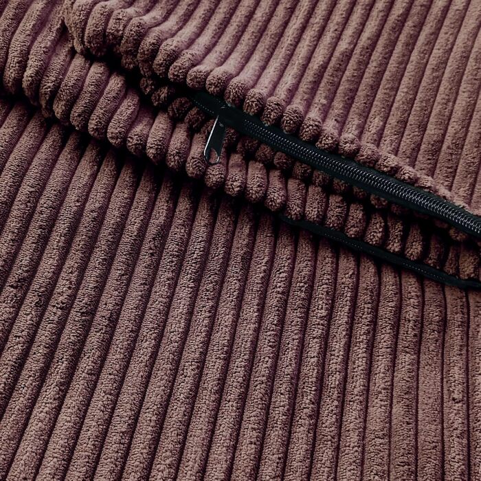 4L Textil ZOE: М'яке ліжко для собак, Corduroy, Бежеве, з блискавкою, для маленьких собак, знімний чохол, 120x100 см