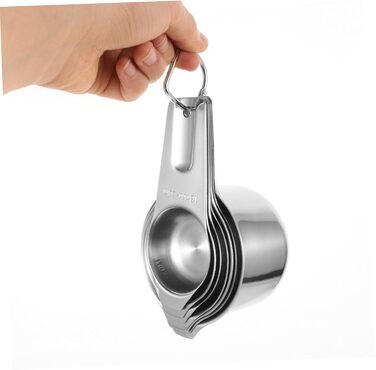 MAGICLULU 3-Piece Baking Tool Set, Paper Coffee Cups with Lids, Measuring Spoons, Bowl Holder Clips, Latte Glasses, Modern Adjustable Cutlery, Automatic Bottle Opener, Gold, Silver, Stainless Steel