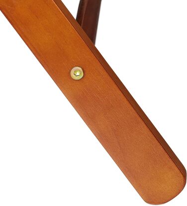 Relaxdays Folding Luggage Rack, Wooden Baggage Stand, HBT: 54.5 x 66 x 44 cm, Suitcase Stool for Hotel & Home, Natural