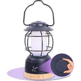 Outdoor LED Camping Lantern AdventureLight - Weatherproof Battery-Powered Camping Lamp with up to 200h Runtime, Steplessly Dimmable, 2 Color Temperatures: Cozy & Refreshing, 390 Lumens, USB Rechargeable