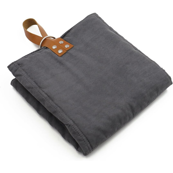 Килимок для собак Paws&Co: портативний, складаний, 75x50 см (M, сірий)