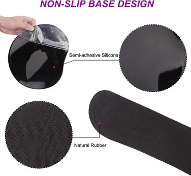 Підкладка під мишу та клавіатуру ergonomic ARTSO з підтримкою зап'ястя, Memory Foam, фіолетовий метелик